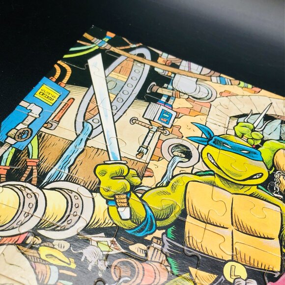 1990 Teenage Mutant Ninja Turtles Original 100 piece Jigsaw Puzzle -COMPLETE - Picture 3 of 11